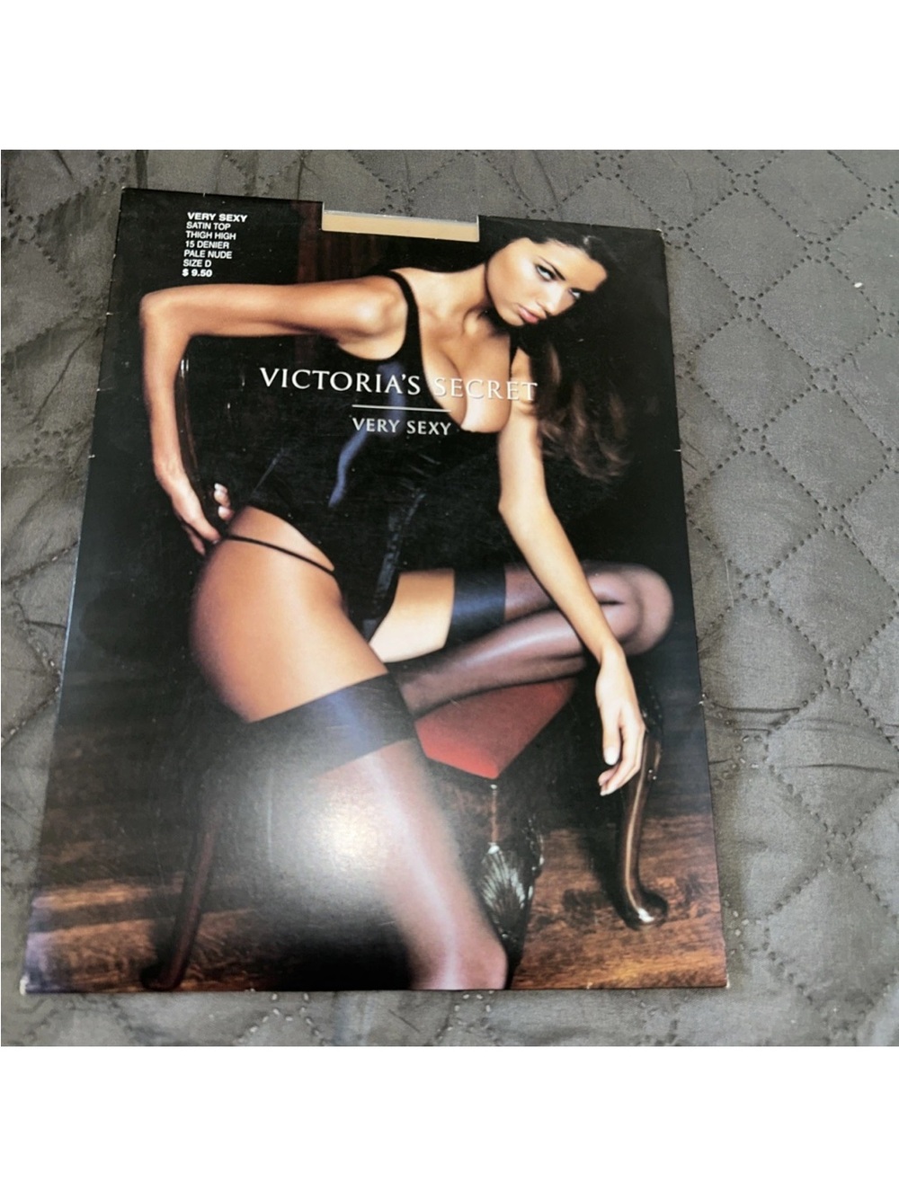 Victoria's Secret Very Sexy Pale Nude Thigh High Sheer Stockings D